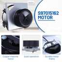S97015162 Motor Assembly Fit for Broan 678-G 2678F-A,683-C,683L-A,676-d/2676f-a,679FL-C/FL2679F-A,684NT-A,770RLTK, Bathroom Exhaust Fan Motor Replacement,Bathroom Fan 8" x 8-1/4",110 CFM,4 Sones