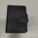 ALLIVE Passport Holder for Travel, Genuine Leather Passport Holder with AirTag Hidden Pocket, Rfid Blocking Passport Cover Travel Wallet for Women Men, Airport Essentials Gift (Black)