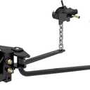 CURT 17050 MV Round Bar Weight Distribution Hitch, Up to 6,000 lbs., 2-Inch Shank