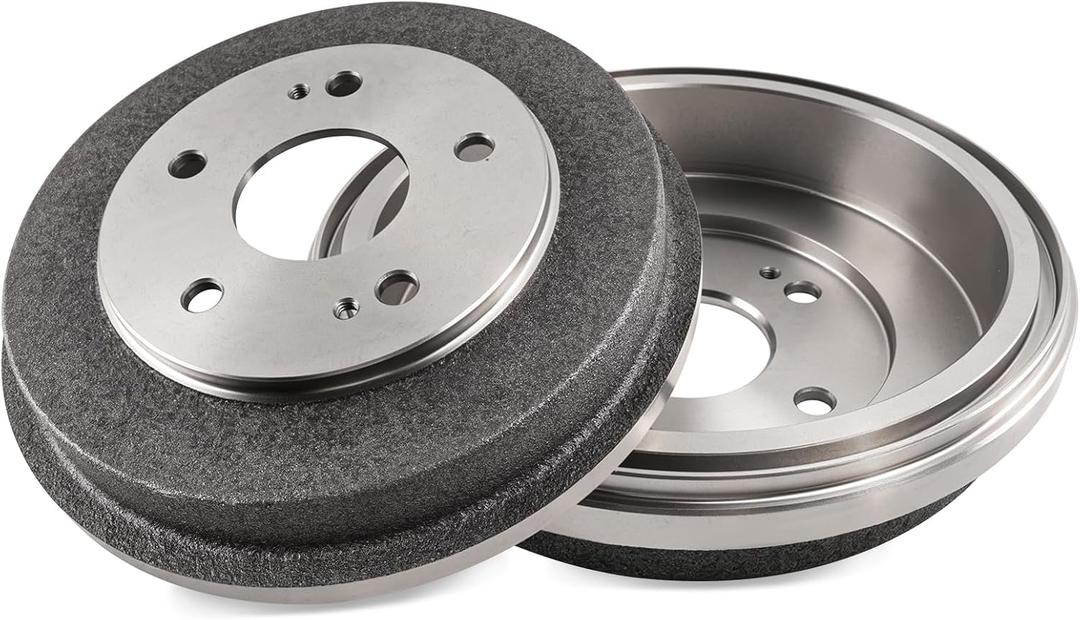 Rear Left & Right Disc Brake Drums Set Compatible with 2006-2015 civic 1.8L