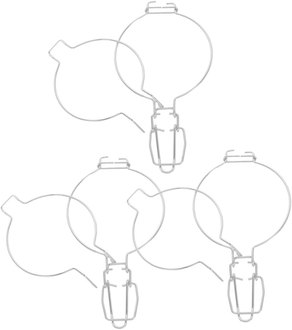 3pcs Wide Mouth Glass Jar Clamp Wire Buckles for Canning Jars Functional Sealing Clips for Food Storage Versatile Kitchen Accessories