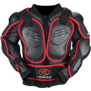 Kids Chest Protector Motocross Dirt Bike Gear Motorcycle Full Body Armor Jacket Protective Back Spine Protector Vest Gear (XX-Small, Black)