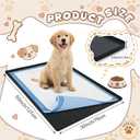 Dunzy 50" x 30" Silicone Pee Pad Holder Tray Extra Large Puppy Pee Pad Holder, Raised Edges, Non Slip Leak-Proof Urine Potty Tray for Indoor Flooring Protection Training