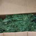 Nearly Natural 6ft. Slim Green Mountain Pine Artificial Christmas Tree with 250 Clear LED Lights