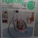 Ingenuity SimpleComfort Lightweight Compact 6-Speed Multi-Direction Baby Swing, Vibrations & Nature Sounds, 0-9 Months 6-20 lbs (Pink Cassidy)