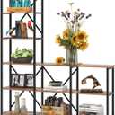LITTLE TREE Modern Reversible 9 Shelves Bookshelves Cube Bookcase 6-Tier Display Open Shelf for Living Room
