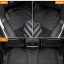 Floor Mats for 2019-2026 Chevrolet Silverado/GMC Sierra 1500 & 2020-2026 2500HD/3500HD Crew Cab (w/Rear Under-seat Storage), All-Weather TPE Custom Fit Floor Liners