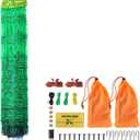 VEVOR Electric Fence Netting, 42"H x 164'L, PE Net Fencing with Posts and Double-Spiked Stakes, Utility Portable Mesh for Goats, Sheep, Lambs, Deer, Hogs, Dogs, for Farms, Backyards and Ranches