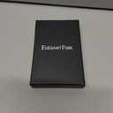 ELEGANTPARK Metal Wallet for Men Initial Monogrammed Gifts for Wedding Birthday Slim Minimalist Money Clip for Men RFID Blocking Engraved Metal Wallets with Money Clip Card Holder Letter W