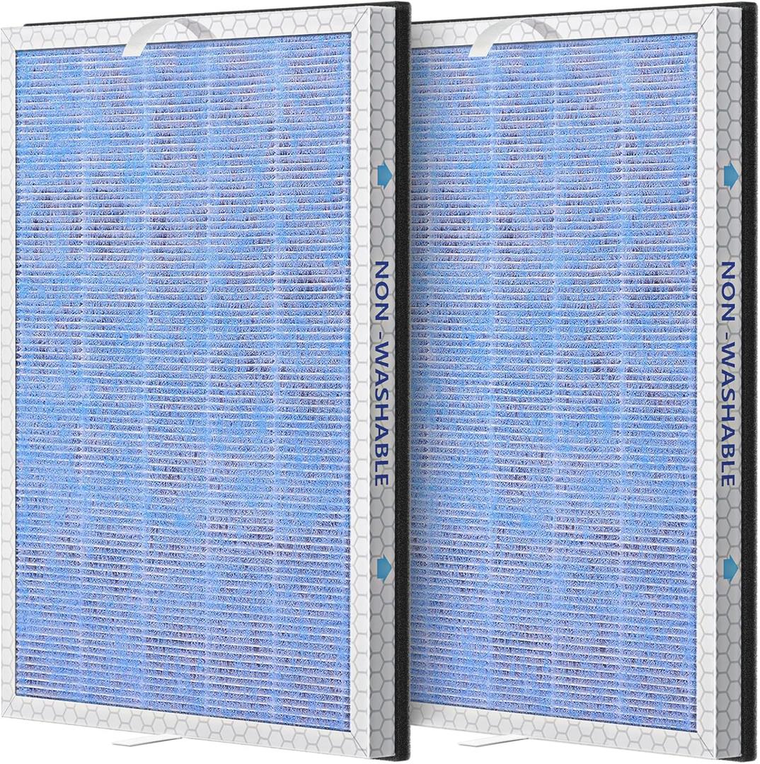 2 PACK MSA3/MSA3S HEPA Replacement Filter Compatible with Membrane Solutions MSA3 and MSA3S Device, 3-Stage HEPA Filter