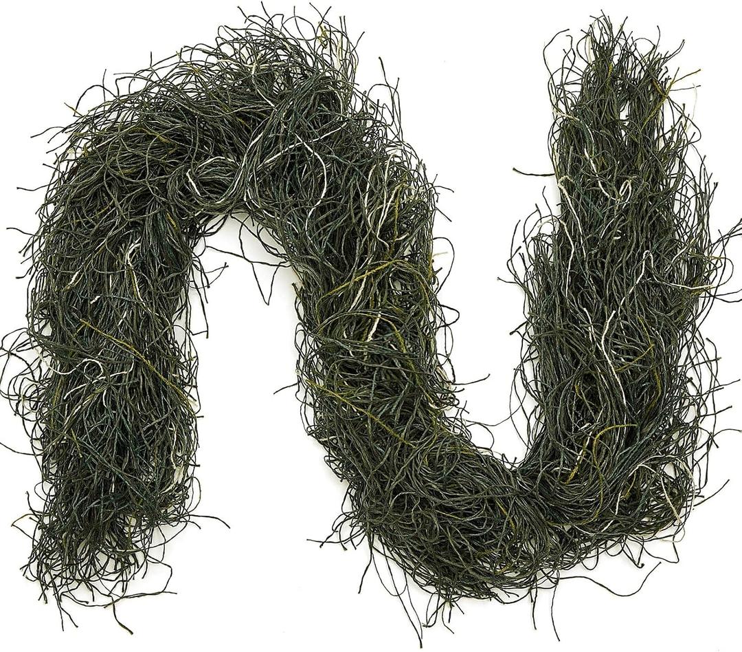 Nosiny 2 Pcs 4 Feet Ghillie Rifle Wrap for Sniper Camouflage Ghillie Netting Camo Rifle Cover Wrap for Forest Hunting Airsoft, Woodland