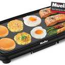 Mueller HealthyBites Electric Griddle Nonstick,20" Eco Pancake Griddle Grill Teflon-free