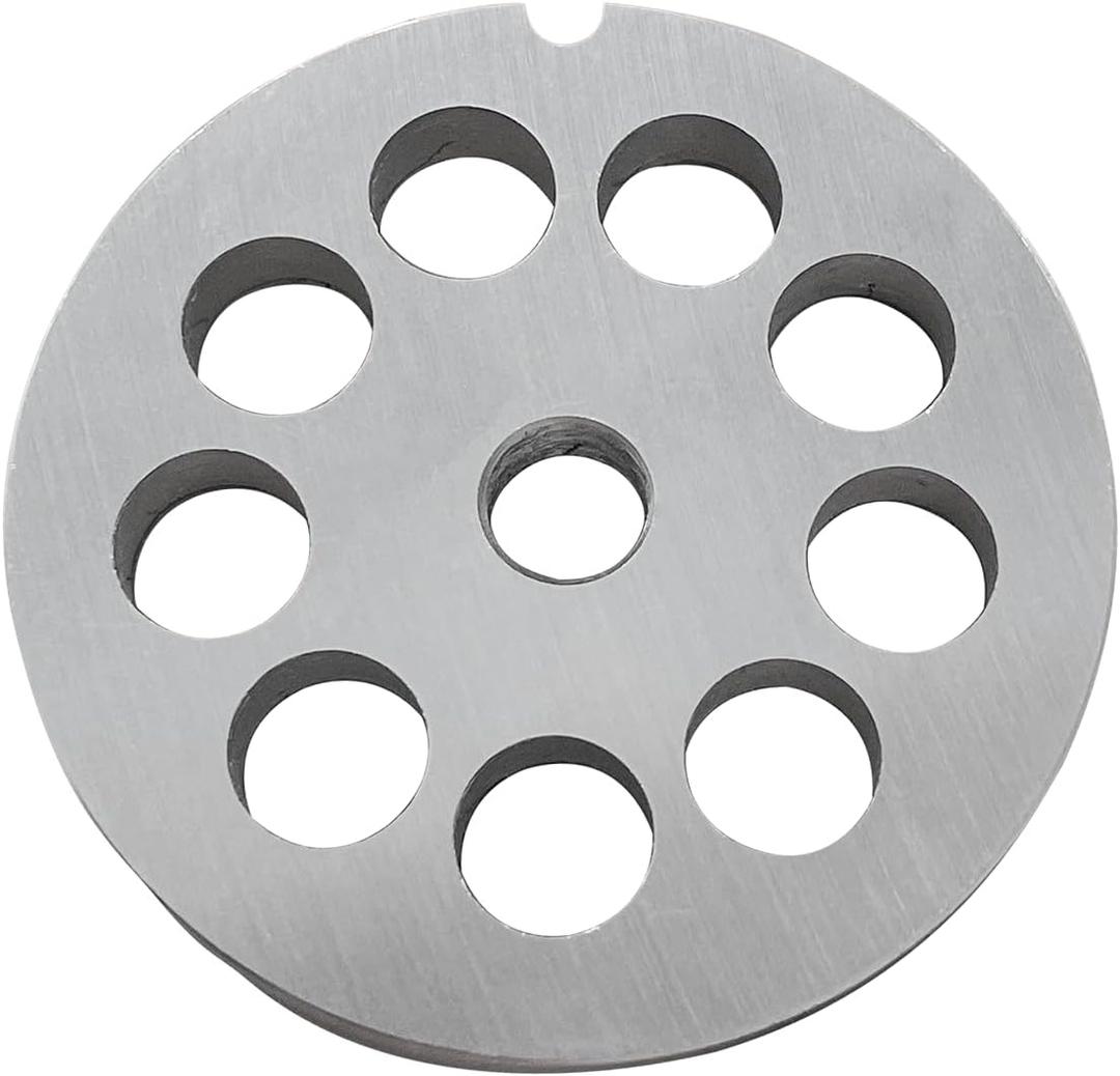 #12 Stainless Steel Meat Grinder Plate Discs Blades Compatible with FGA Food Chopper and Hobart, Cabelas, Weston, LEM, MTN Meat Grinders,Cutting Disks Heavy Duty (12/25 Hole Plate)