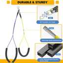 Adjustable Dog Grooming Arms with Anti-Slip Powerful Metal Clamp,Portable Pet Grooming Arm for Table with 1 Loop Noose & Two No Sit Haunch Holder,Grooming Restraint for Small Medium Dogs/Cats at Home