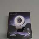 GUSGU G910 2K Quad HD Webcam for PC, with Microphone & Light & Privacy Cover, Web Camera for Desktop Computer/ Laptop/ MacBook, USB Streaming Camera