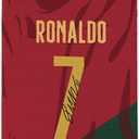 Slrioks Ronaldo Jersey Phone Case Creative Soccer Case for iPhone 11 Thin Soft Imitation Leather Shockproof