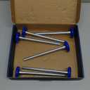 XiKe Pack of 6 Blue 2" Nylon Garage Door Roller 7" Stem, Quiet/Durable and High Load, Use 6200-2RS Double Seals Precision Bearings.