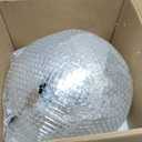 Disco Ball 12-Inch Large Hanging Mirror Ball Disco Ball Decor for Disco Party Decorations, Weddings, Events, Disco Christmas Decor, and Home Celebrations