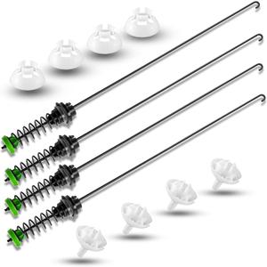 UpgradedW11130362 WTW5000DW2 WTW5000DW3 WTW5000DW1 MVWX655DW1 MVWC565FW1 Washer Suspension Rod Kit for Whirlpool Maytag Kenmore Washer - Replaces W10594080 W10748956 W10735786 W10780040 | 23.3in