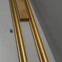 Double Curtain Rod Set:1-1/8 Inch Diameter Luxury Gold Curtain Rods,72-144 Inch Adjustable Gold Drapery Rod with Crystal-clear Faceted Finials for 1 Pack