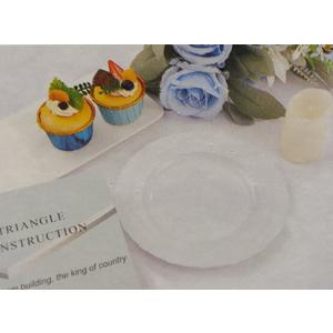 Nervure 60 Pack White Plastic Plates,Serving For 30 Guests,30 Dinner Plates 30 Dessert Plates