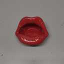 Creative Ceramic Cigarette Ashtrays with Lips Style Fashion Home DecorationsDark Red