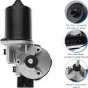 Front Windshield Wiper Motor Compatible with Ram 1500 2500 3500 4500 5500 2011-2017 | Ram 1500 2009-2010 Replace 4-Pin Wiper Motor 68050422AA, 68050422AC