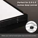 TEXTURE OF DREAMS Floating Frames for Canvas Prints/Canvas Wall Photo/Canvas Pictures/Canvas Floater Frame for Living Room, Bedroom, and Kitchen, Canvas Frame Canvas (Frame for 12"X16" Canvas, Black)