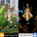 Solar Rain Gauge Outdoor,Decorative Angel Rain Gauges Outdoors Best Rated,Large Plastic Tube Freeze Proof Water Gauge for Yard Patio Lawn Garden Decor Gift for Women Measuring Precipitation