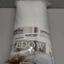 EDOW Luxury Throw Pillow Insert, Soft Fluffy Down Alternative Polyester Square Form Decorative Pillow Insert, Sham Stuffer, Cotton Cover for Sofa, Couch, Bed and Car (White, 22x22)