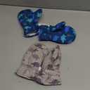 Toddler Mittens Lined Fleece Snow Gloves for Boys Girls Kids Winter Ski Gloves Baby Mittens (4-6 Years, Blue&gray Dinosaur)