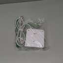 Surge Protector Power Strip - CHCORE 5Ft Braided Extension Cord with 8 Outlets with 4 USB (2 USB C) Charging Ports, Flat Plug Multi Plug Outlet Extender Charging Station for Home Office, ETL, White