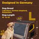 Collapsible Portable Soft Dog Crate-HIGHPI Inflatable Dog Travel Crate for Large Dogs, Waterproof Dog Kennel Outdoor Indoor, Safety Foldable Dog Cage for Car Home, Dog Carrier 37'Lx32Wx26H
