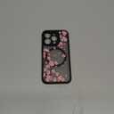 ZIYE Magnetic Case for iPhone 15 Pro 6.1 Inch [Compatible with MagSafe] Hard PC and Soft TPU Case with Cherry Blossom Pink Floral Anti-Scratch Shockproof Protection Phone Cover for Women