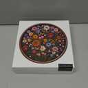 Vintage Wildflower Puzzles for Adults 1000 Pieces, Round Butterfly Bee Plant Puzzle Nature Art, Circle Pretty Flower Garden Jigsaw Puzzle, Retro Aesthetic Floral Puzzle