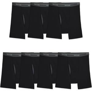 Fruit of the Loom mens Coolzone (Assorted Colors) Boxer Briefs, 7 Pack  Black, Large US