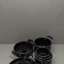 Tramontina Aluminum Non Stick 11-Piece Nesting Pots and Pans Set with Lids - Naval, Kitchen Nonstick Cookware Set, Dishwasher and Oven Safe