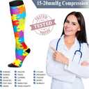 QUXIANG Copper Compression Socks for Women & Men Circulation (8 Pairs) - Best for Running Athletic Cycling - 15-20 mmHg (M)