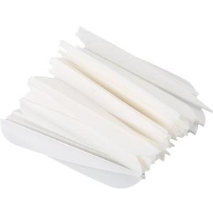 50 Pack White Arrows Vanes 4" Plastic Fletching for DIY Archery Arrows Arrow fletching kit Arrow fletching vanes
