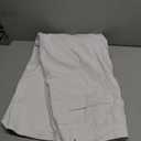 JIALANSHI Men's Wide Leg Baggy Jeans Ripped Loose Denim Pants (38, 9308 White)