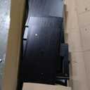 DWVO Farmhouse TV Stand for 65 Inch TV, Black Entertainment Center with LED Lights & Power Outlet, TV Media Console with Storage for Living Room, Black (59")