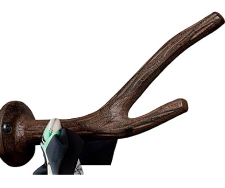 Abbott Collection Dark Brown Small Branch Double Hook