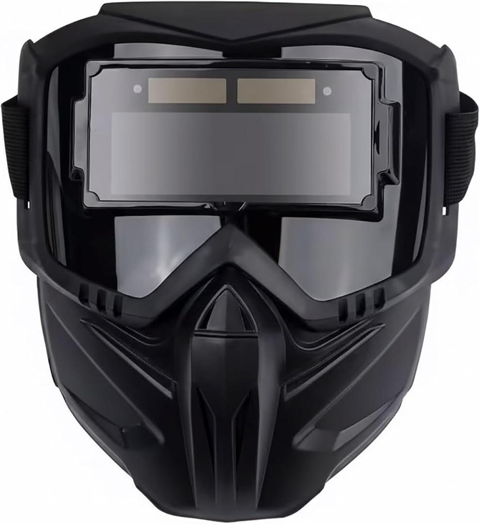 Auto-Darkening Welding Helmet, True Color Large Viewing Screen Welding Mask with Adjustable Headband, 0.1ms Fast Darkening, UV/IR Protection, Breathable Vent System for TIG MIG ARC Welding Grinding