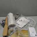 Floor Lamp for Living Room, Dimmable Floor Lamp with Foot-Step Switch Standing Lamp with Linen Shade Reading Lamp for Living Room Bedroom Office Dining Room, 9W Bulb Included (Gold)