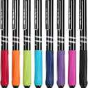 Mr. Pen Retractable Gel Pens, 8 Pack, Vibrant Barrels, Fast Dry, Colorful Ink Gel Pens Fine Point 0.7mm