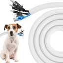 Secbolt Cord Protectors from Pets No Chew, 25ft - 1/2 inch Ultra Durable Cord Covers for Pets, Bite-Resistant Cable and Wire Protector for Cats, Dogs, Rabbits - White
