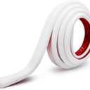 Rubber Bond TV Cord Hider Cable Protector - Strong Self Adhesive Wall Cord Cover Cable Hider - Low Profile Cable Management Wall Cord Concealer Cable Raceway (White, 10 Feet)