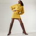 Women Knee High Boots Pointed Toe Kitten Heel Tall Boots for Women Side Zipper Fall Knee High Boots (7.5)