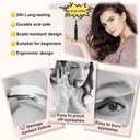 Heated Eyelash Curler- Eye lash Curlers Heat- 4 Temperature Mode- Rechargeable Lash Curler for Makeup Natural Curling Eye Lashes and 24 Hours Long Lasting - Black 2026 Updated New Model U3