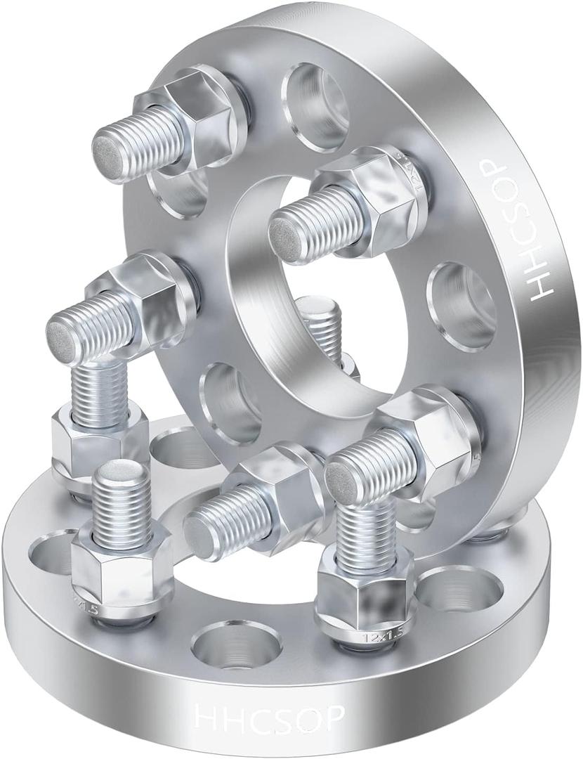 5x120mm Wheel Spacers 1" (25mm) Hub Bore 72.56mm with M12x1.5 Studs for BMW E31 E36 E46 E82 E88 90 E91 E92 E93 E60 E61 318i 323i 325i 328i 330i 335i 525i 545i Z3 Z4 Z8 M3 M5 M6 X1, 2PCS Wheel Adapters